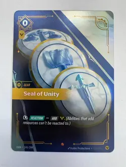RIFTBOUND ORIGINS SEAL OF UNITY CARD #245/298 - Image 1