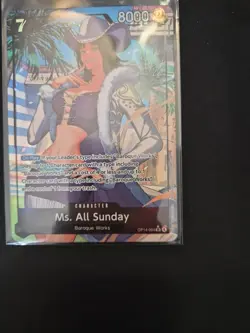 Ms. All Sunday OP14-084 Alt Art Super Rare One Piece Card English NM - Image 2