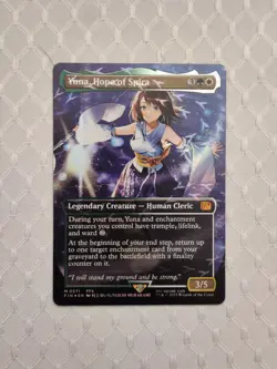 Yuna, Hope of Spira #571 (Borderless) (Chocobo Track Foil) Final Fantasy MTG - Image 1
