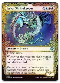 Jeskai Shrinekeeper (Showcase) #311 (Foil) (NM) Tarkir Dragonstorm TDM Magic MTG - Image 1