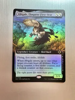 Abigale, Eloquent First-Year - 368 - MTG: Lorwyn Eclipsed - Extended Art - FOIL - Image 1