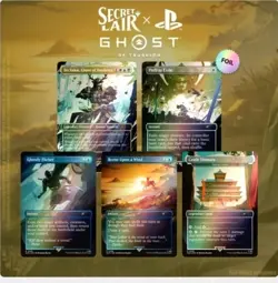 MTG Secret Lair × Ghost of Tsushima - Foil Edition. In hand ready to ship - Image 1