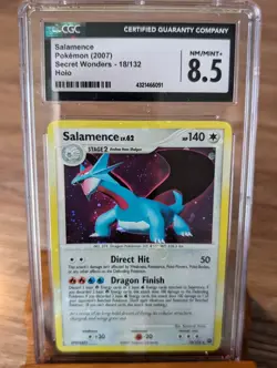 2007 Pokemon Secret Wonders Salamence Holo #18 CGC 8.5 - Image 1