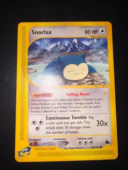 Snorlax 100/144 Skyridge Non-Holo Vintage Pokemon Card 2003 E Series Nm - Image 1