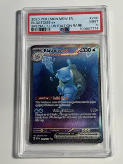 Blastoise EX Scarlet & Violet 151 Pokemon Illustration 200/165 PSA 9 Mint - Read - Image 1