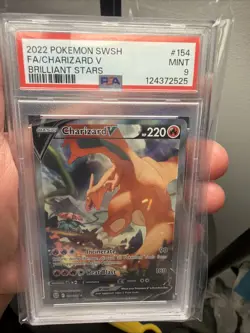 The Pokemon Company Charizard V Brilliant Stars 154/172 Full Art Holo PSA 9 - Image 1