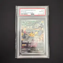 2023 POKEMON MEW EN-151 ILLUSTRATION RARE #173 PIKACHU PSA 10 - Image 1