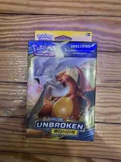 Pokemon Sun & Moon Unbroken Bonds 3-Pack Hanger Box Brand New Factory Sealed TCG - Image 1