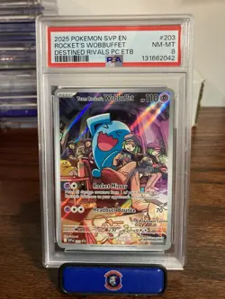 Pokemon Center Team Rockets Wobbuffet 203 Psa 8 - Image 1