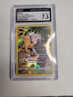Pokemon TCG Pikachu Lost Origin Trainer Gallery TG05/TG30 Holo CGC 7.5 - Image 1