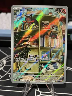 Litten 167/162 Pokemon: Temporal Forces Illustration Rare Pokemon TCG Near Mint - Image 1