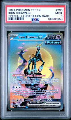 Iron Crown EX 206/162 Special Illustration Rare Pokemon PSA 9 *958 - Image 1