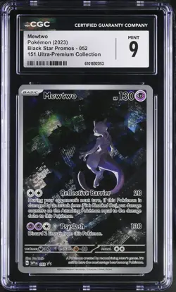 Mewtwo 052 151 Ultra-premium Collection Pokemon CGC 9 Mint *053 - Image 1