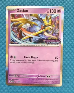 Zacian MEP 015 Phantasmal Flames Stamped Prerelease Pokemon Tcg Mep015 - Image 1
