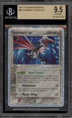 Pokemon Skarmory ex EX Power Keepers Holo Rare 98 BGS 95 G2U - Image 1