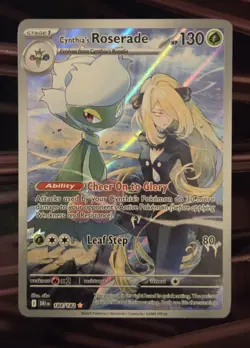 Pokemon TCG Cynthia's Roserade 184/182 IR Destined Rivals Near Mint - Image 1