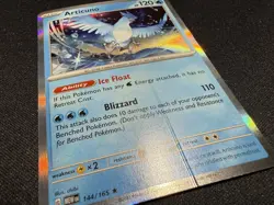 *ERROR* RARE Articuno 144/165 Holo Pokemon TCG Scarlet & Violet 151 - Excellent - Image 3