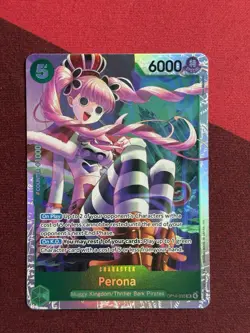 One Piece TCG - The Azure Sea's Seven - Perona OP14-033 SR - NM Foil - Image 1