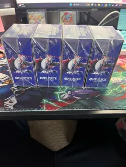 One Piece TCG: Double Pack Set 9 The Azure Sea’s Seven - LOT OF 4 - Sealed - Image 2