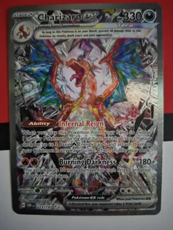 Pokemon TCG Charizard EX Holo Card 233/19 Obsidian Flames Special Illustration - Image 1