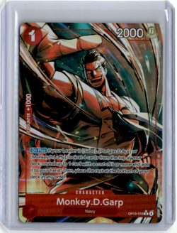 Monkey D. Garp Alt Art OP13-016 - One Piece English Card - Carrying on His Will - Image 1