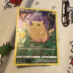 Pokemon Pikachu McDonald's 2021 Holo Promo Card 005/025 Gnaw Thunder Jolt - Image 1