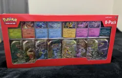 Pokemon TCG Prismatic Evolutions Costco 8 Mini-Tin Bundle w/ Promo Cards SEALED - Image 1