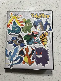 Pokemon Jumbo Binder W/Over 30 Cards From S&V, SWSH and A GX (some Duplicates) - Image 1