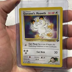 Pokemon - Giovanni's Meowth - Gym Challenge 74/132 - Common - NM Vintage Card - Image 1