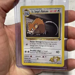 Lt Surge's Raticate 53/132 Gym Challenge Uncommon Pokemon Vintage Vtg Card NM/MT - Image 1