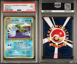 Seadra PSA 9 Pokemon Card. Vending Series 3 #117 1998 Japanese MINT WOTC - Image 3