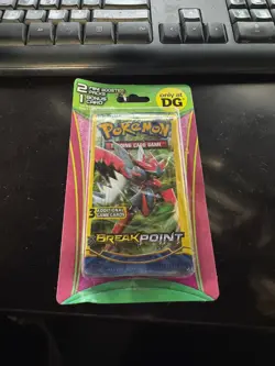 1 - Pokemon Break Point DG Blister Pack - 2 Mini Booster Packs & 1 Bonus Card - Image 1