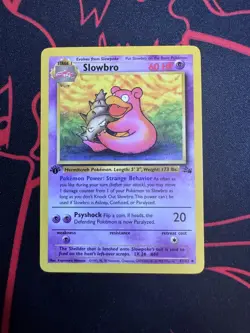 Slowbro 43/62 Non-Holo 1st Edition Fossil Set Vintage Pokemon TCG Card 43/62 - Image 1