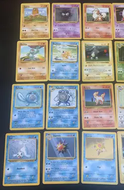 Pokemon Base Set Lot of 24 Cards - Common/Uncommons - Image 3