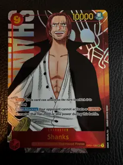 Shanks Alternate Art SEC OP01-120 Romance Dawn Foil One Piece Card Game - Image 1
