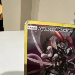 Pokemon Armored Mewtwo SM228 Promo Holo 120 HP Basic English TCG Card - Image 3