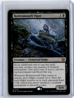 MTG BLB #107 Rottenmouth Viper Bloomburrow Regular - Image 1