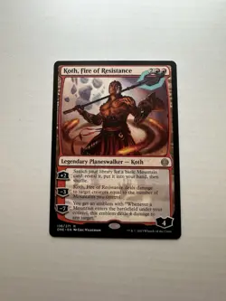 Koth, Fire of Resistance LP Phyrexia: All Will Be One Magic The Gathering Mtg - Image 1