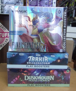 MTG FINAL FANTASY OMEGA + TARKIR PLAY + DUSKMOURN PLAY BOOSTER BOXES - Image 1