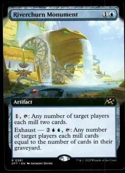1x Riverchurn Monument (Extended Art) - Aetherdrift - NM - MTG - Image 1