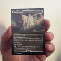 MTG Minas Tirith *BORDERLESS* The Lord of the Rings 0341 Pack Fresh! - Image 1