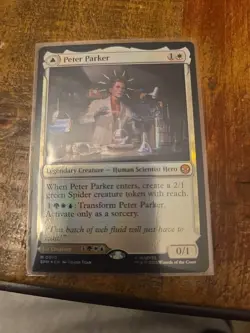 FOIL Peter Parker / Amazing Spider-Man SPM 0010 Mythic MTG Marvel's Spider-Man - Image 1