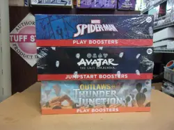 MTG AVATAR JUMPSTART + OUTLAWS PLAY + SPIDER-MAN PLAY BOOSTER BOX LOT - Image 1