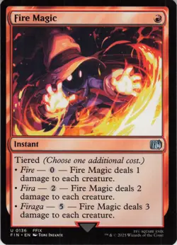 Fire Magic U FINAL FANTASY 136 NM Normal MTG - Image 1