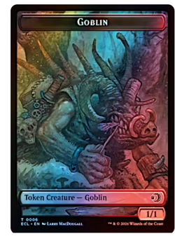 Goblin Token (0006) // Faerie Token (0005) - Foil Lorwyn Eclipsed MTG - Image 1