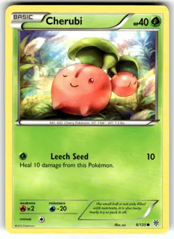 Pokemon Cherubi B&W Plasma Storm 6/135 NM - Image 1