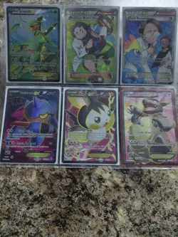 full art pokemon cards (Toxicroak, Emogla, Sceptile, and more) - Image 1