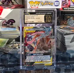Pokemon TCG Greninja & Zoroark GX Holo Ultra Rare 107/214. Pristine 10 POP 24! - Image 1