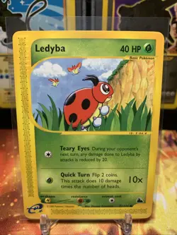 Pokemon TCG Ledyba 72/144 Skyridge Non-Holo E Reader Vintage WOTC NM 2003 - Image 1