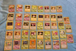 43x WOTC Vintage Pokemon Bundle | Base Set Jungle Team Rocket Fossil Base Set 2 - Image 1